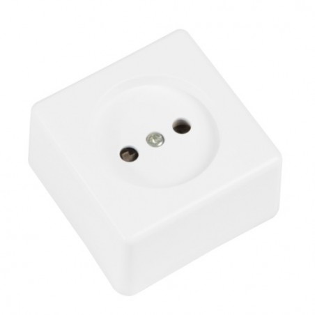 AMIG 21184  
 Base de sobreponer 384  
 60 x 60 mm  
 Policarbonato  
 Blanco