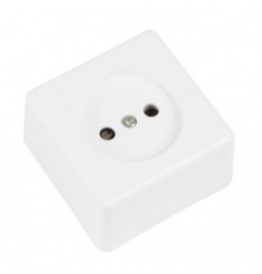 AMIG 21185  
 Base de sobreponer 384  
 60 x 60 mm  
 Policarbonato  
 Blanco