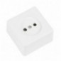 AMIG 21185  
 Base de sobreponer 384  
 60 x 60 mm  
 Policarbonato  
 Blanco