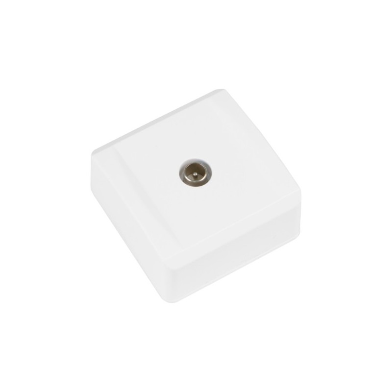 AMIG 21188  
 Toma TV de sobreponer 386  
 65 x 65 mm  
 Policarbonato  
 Blanco