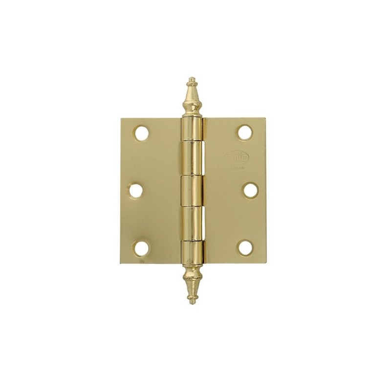 AMIG 2121  
 Bisagra 1011  
 3'' x 3'' (76 x 76 x 1,6 mm)  
 Acero  
 Latonado barnizado