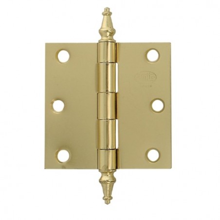 AMIG 2121  
 Bisagra 1011  
 3'' x 3'' (76 x 76 x 1,6 mm)  
 Acero  
 Latonado barnizado