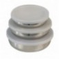 VELTA HOME 21281  
 Set de 3 boles de acero inoxidable  
 Ø12, 14, 16 cm  
 Acero inoxidable  
 Inoxidable