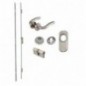AMIG 21286  
 Kit cerradura madera + manilla 400-2  
 Esmaltado plata