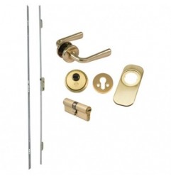 AMIG 21287  
 Kit cerradura madera + manilla 400-3  
 Esmaltado oro