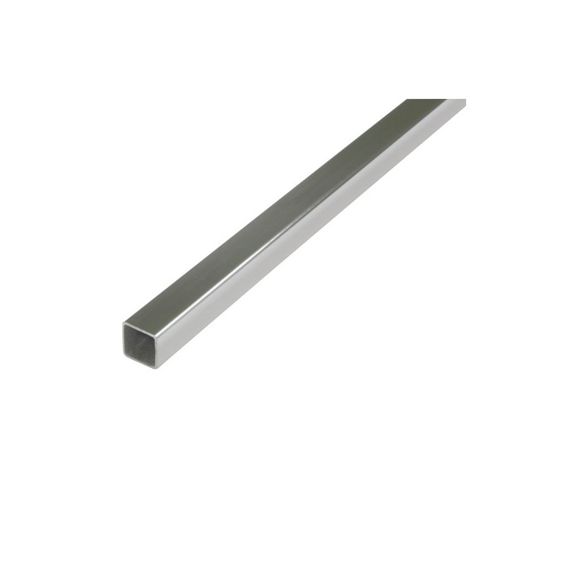 AMIG 21304  
 Tubo cuadrado acero inox 18/8  
 20 x 20 mm  
 Acero inoxidable 18/8  
 Brillo