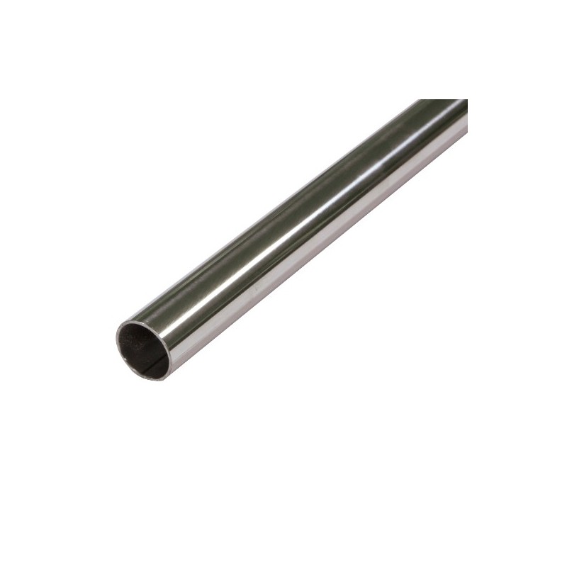AMIG 21307  
 Tubo redondo acero inox 18/8  
 Ø16 mm  
 Acero inoxidable 18/8  
 Brillo