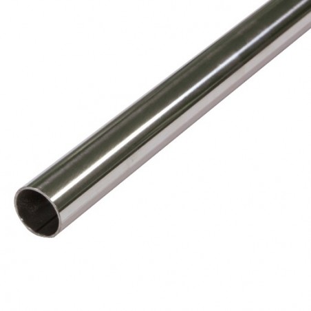 AMIG 21310  
 Tubo redondo acero inox 18/8  
 Ø16 mm  
 Acero inoxidable 18/8  
 Brillo