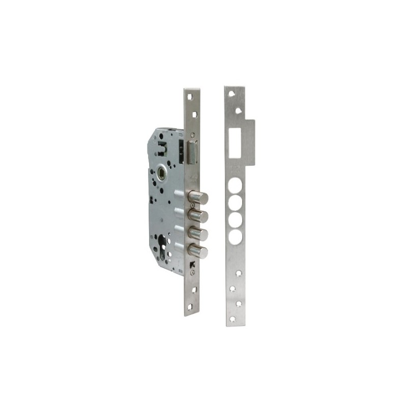 NIZA 21331  
 Cerradura 820 NIZA  
 60/85 mm  
 Acero  
 Cuero