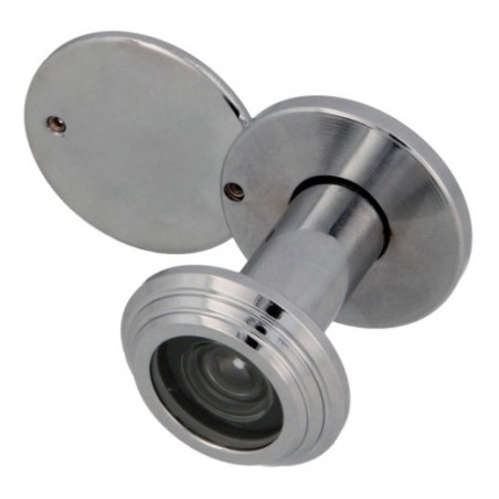 AMIG 21360  
 Mirilla para puerta anti-fuego 30 UL  
 Ø14 35-55 mm  
 Acero  
 Cromado brillo