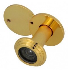 AMIG 21362  
 Mirilla para puerta anti-fuego 30 UL  
 Ø14 35-55 mm  
 Acero  
 Latonado barnizado