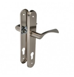 AMIG 21383  
 Manilla con placa ALBA-PAB  
 238 x 40 mm  
 Acero  
 Cromado mate