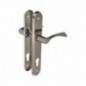 AMIG 21383  
 Manilla con placa ALBA-PAB  
 238 x 40 mm  
 Acero  
 Cromado mate