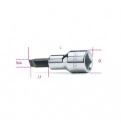 920LP 1,6X9 Vaso de 1/2&quot, con punta plana, cromado