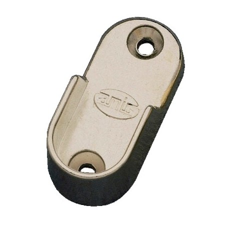 AMIG 2154  
 Soporte tubo armario 7  
 30 x 15 x 45 mm  
 Zamak  
 Niquelado