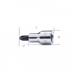 920PH 1 Vaso de 1/2&quot, con punta Phillips&reg,, cromado