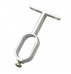 AMIG 2156  
 Soporte tubo armario 8  
 30 x 15 x 66 mm  
 Aluminio  
 Blanco