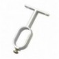 AMIG 2156  
 Soporte tubo armario 8  
 30 x 15 x 66 mm  
 Aluminio  
 Blanco