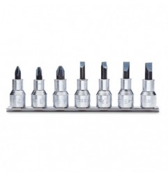 920LH/SB7 Juego de 7 vasos de 1/2&quot, con punta plana y Phillips&reg,, en soporte