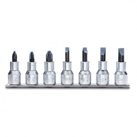 920LH/SB7 Juego de 7 vasos de 1/2&quot, con punta plana y Phillips&reg,, en soporte