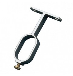 AMIG 2159  
 Soporte tubo armario 8  
 30 x 15 x 66 mm  
 Aluminio  
 Plata