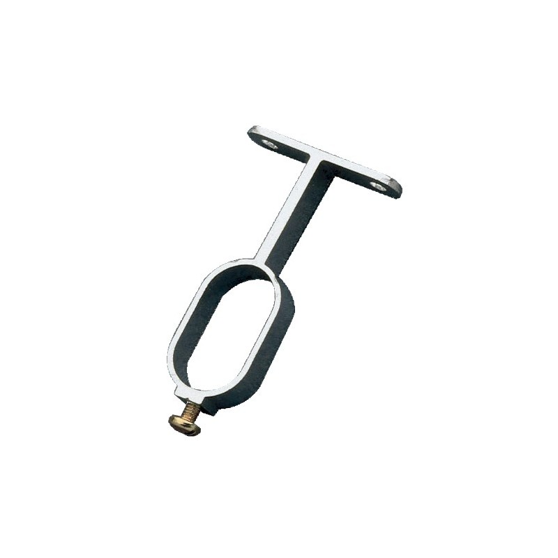AMIG 2159  
 Soporte tubo armario 8  
 30 x 15 x 66 mm  
 Aluminio  
 Plata