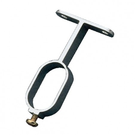AMIG 2159  
 Soporte tubo armario 8  
 30 x 15 x 66 mm  
 Aluminio  
 Plata