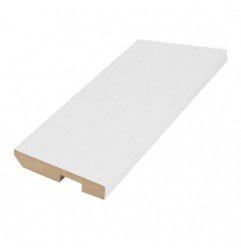 AMIG 21614  
 Rodapié de MDF y melamina  
 70 x 10 mm  
 MDF  
 Prelacado blanco