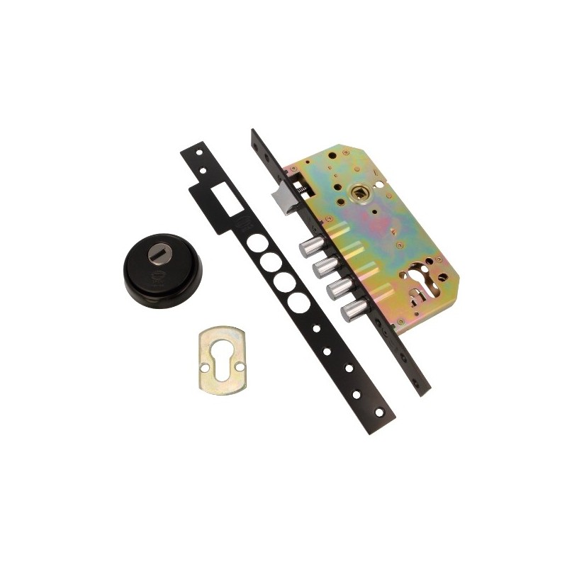 AMIG 21633  
 Cerradura 110  
 50/85  
 Acero  
 Negro