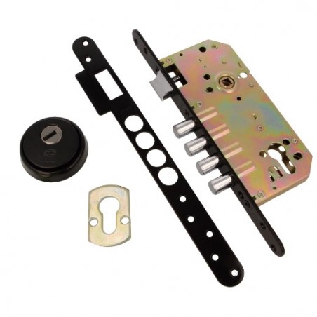 AMIG 21638  
 Cerradura 111  
 50/85  
 Acero  
 Negro