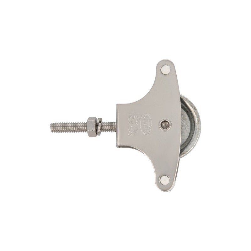 AMIG 2164  
 Polea metálica 20 INOX.  
 M6 x 40 mm  
 Acero inoxidable 18/8  
 Mate