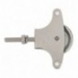 AMIG 2164  
 Polea metálica 20 INOX.  
 M6 x 40 mm  
 Acero inoxidable 18/8  
 Mate