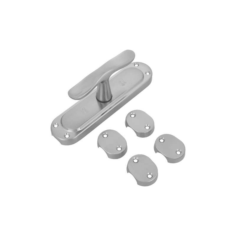 AMIG 21699  
 Falleba AIURI  
 164 x 41 mm  
 Zamak  
 Cromado mate