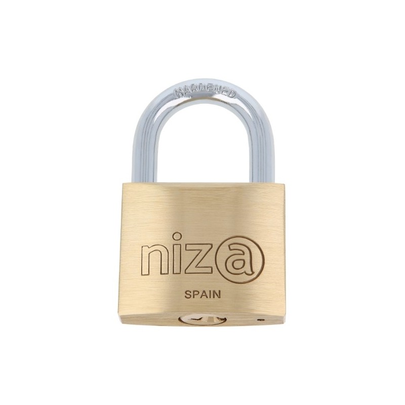 NIZA 21704  
 Candado llaves iguales NIZA AN  
 30 mm  
 Latón  
 Mate
