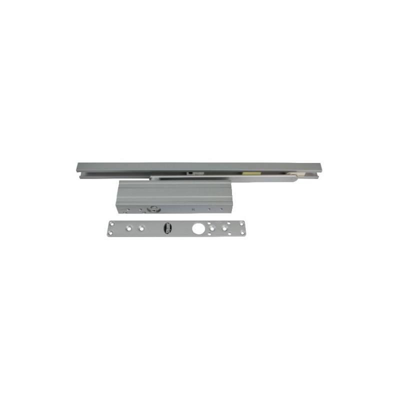 AMIG 21712  
 Cierrapuertas oculto 850  
 Fuerza 3  
 Aluminio  
 Plata