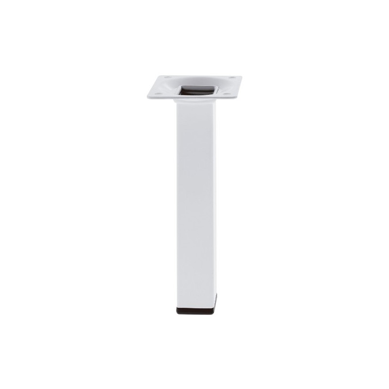 AMIG 21714  
 Pata de mesa 3  
 25 x 25 x 100 mm  
 Acero  
 Blanco