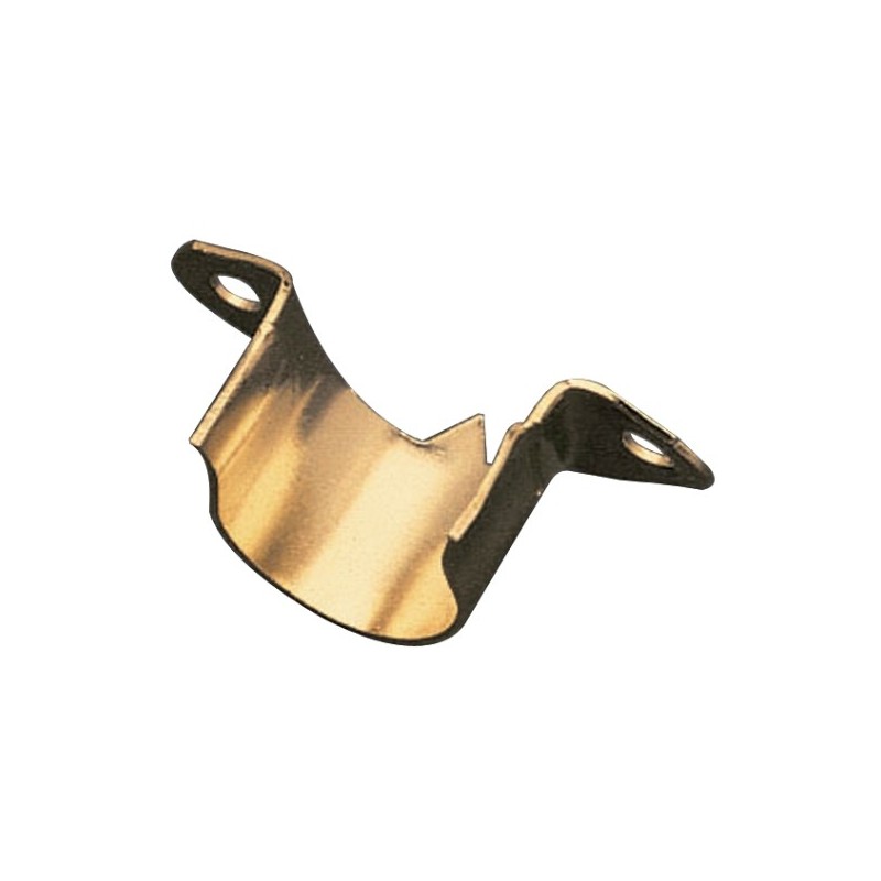 AMIG 2172  
 Soporte tubo armario 1  
 Ø20 mm  
 Acero  
 Latonado barnizado