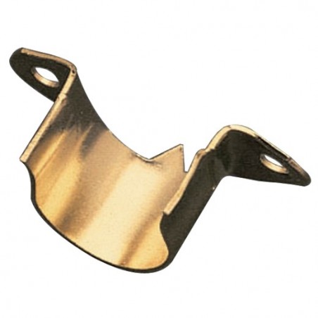 AMIG 2172  
 Soporte tubo armario 1  
 Ø20 mm  
 Acero  
 Latonado barnizado