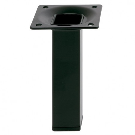 AMIG 21724  
 Pata de mesa 3  
 25 x 25 x 250 mm  
 Acero  
 Negro