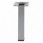 AMIG 21740  
 Pata de mesa 3  
 25 x 25 x 600 mm  
 Acero  
 Plata