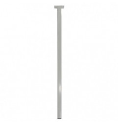 AMIG 21741  
 Pata de mesa 3  
 25 x 25 x 700 mm  
 Acero  
 Blanco