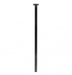 AMIG 21742  
 Pata de mesa 3  
 25 x 25 x 700 mm  
 Acero  
 Negro