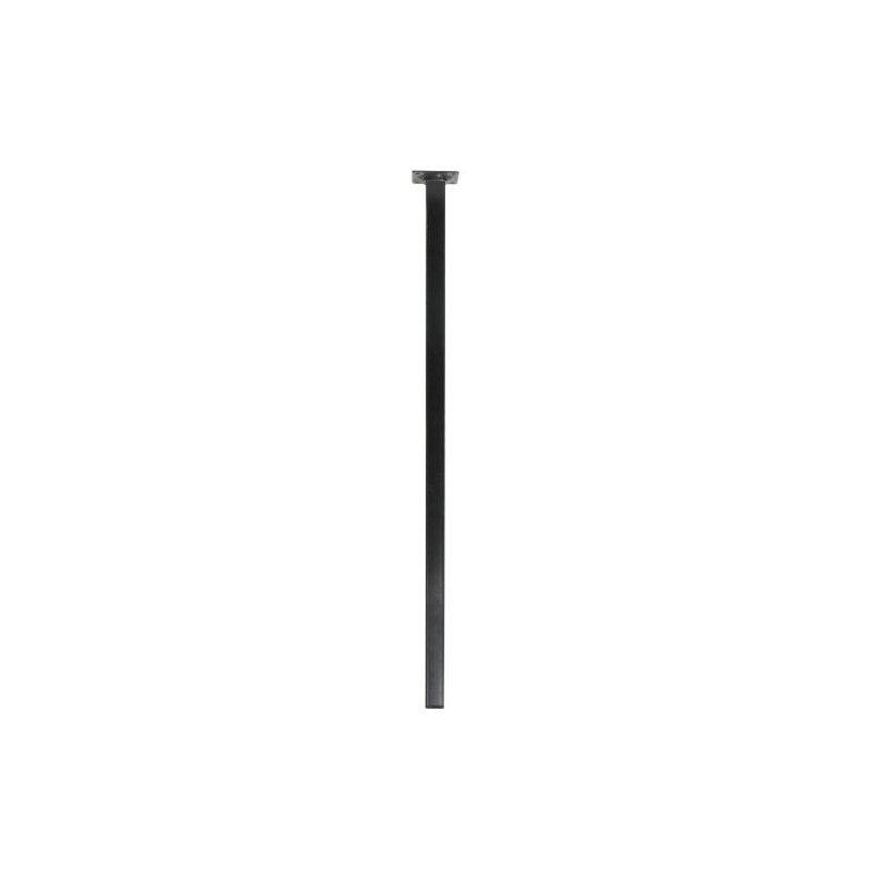 AMIG 21742  
 Pata de mesa 3  
 25 x 25 x 700 mm  
 Acero  
 Negro