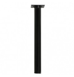 AMIG 21757  
 Pata de mesa 4  
 Ø30 x 300 mm  
 Acero  
 Negro