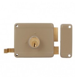 AMIG 21788  
 Cerradura sobreponer 78  
 100 x 85 mm  
 Acero  
 Beige - Derecha