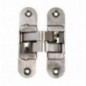 AMIG 21792  
 Bisagra oculta 1028  
 111 x 29 x 37 mm  
 Zamak  
 Cromado mate - Izquierda