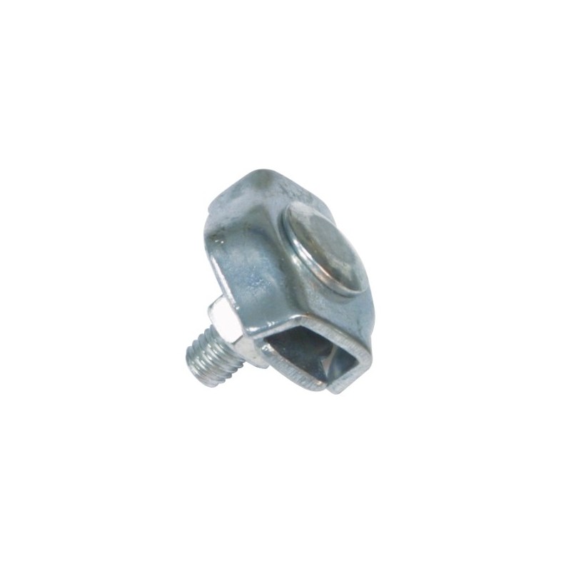AMIG 21800  
 Sujetacables simple 30105  
 Ø3 - 7 mm  
 Acero  
 Zincado