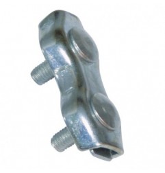 AMIG 21804  
 Sujetacables doble 30110  
 Ø4 - 9 mm  
 Acero  
 Zincado