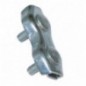 AMIG 21804  
 Sujetacables doble 30110  
 Ø4 - 9 mm  
 Acero  
 Zincado