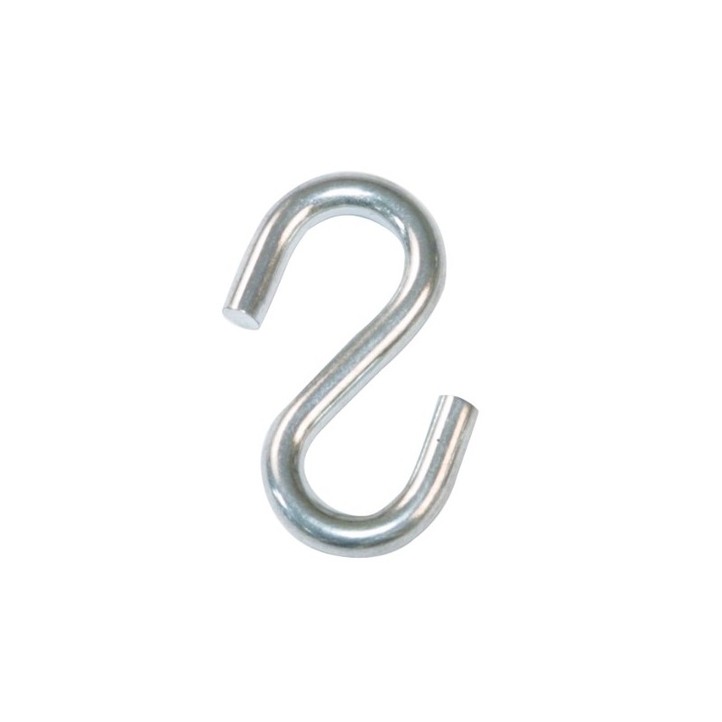 AMIG 21850  
 Gancho en S 30165  
 Ø4 x 40 mm  
 Acero  
 Galvanizado